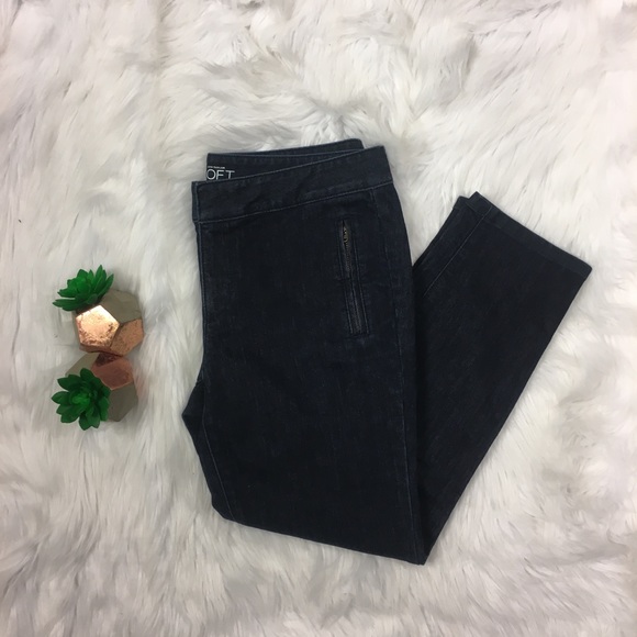 LOFT Denim - Ann Taylor LOFT Denim Modern Crop Zipper Capris